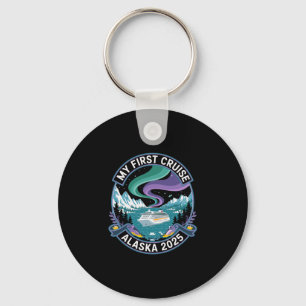 My First Cruise Alaska 2025 Shirt Northern Lights Keychain