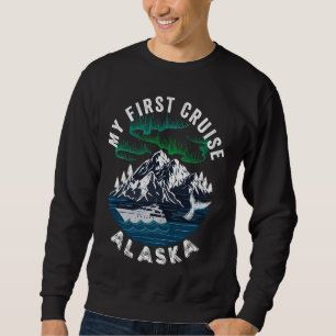 My First Cruise Alaska North Lights Kids Fun Famil Sweatshirt