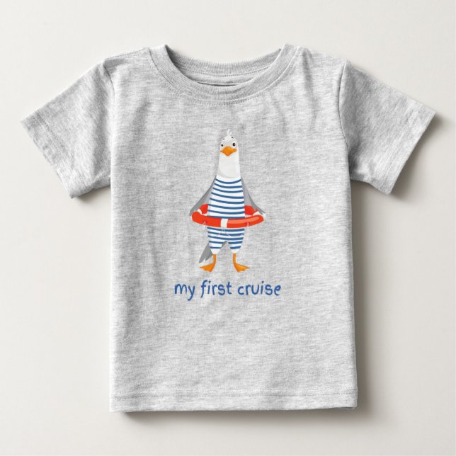 My First Cruise Baby's Penguin Cruise  Baby T-Shirt (Front)