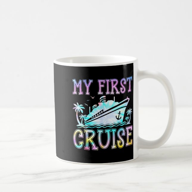 My First Cruise Cruise Ship First Time Cruise Vaca Coffee Mug (Right)