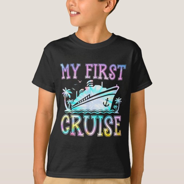 My First Cruise Cruise Ship First Time Cruise Vaca T-Shirt (Front)