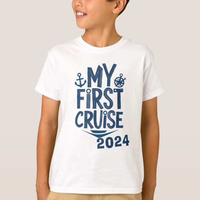 My First Cruise Custom Cruise  T-Shirt (Front)