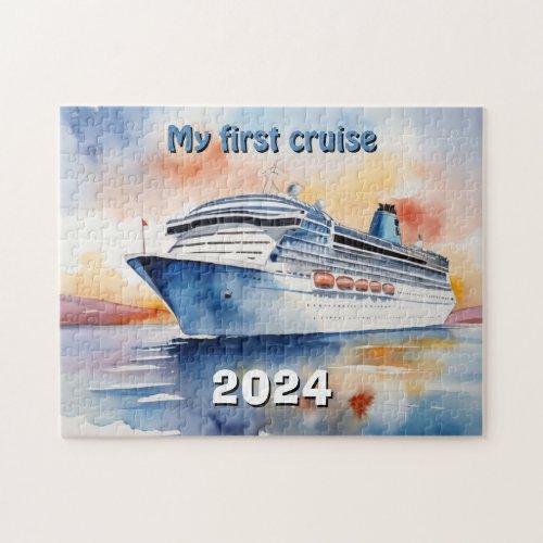 My first cruise watercolor jigsaw puzzle