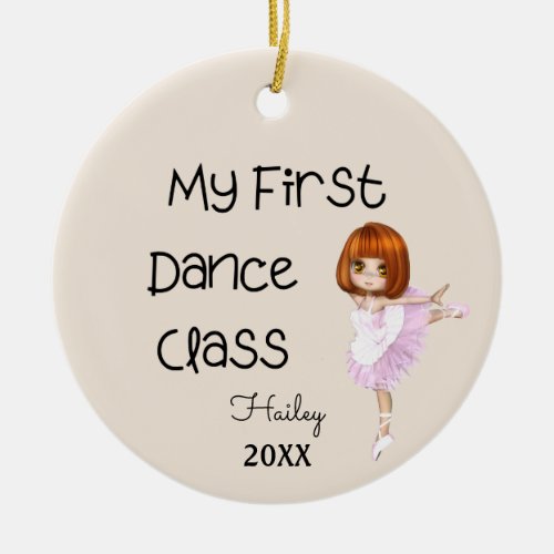 My First Dance Class Ornament