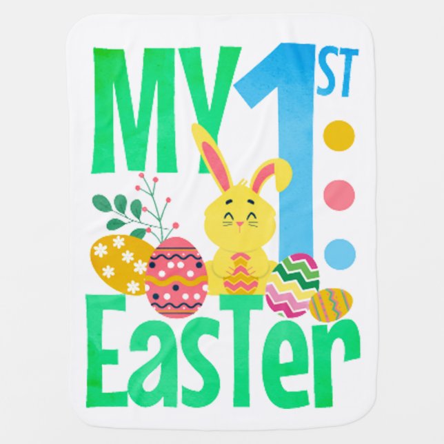 My First Easter Baby Blanket (Front)