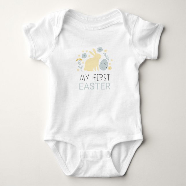 My first Easter  Baby Bodysuit (Front)