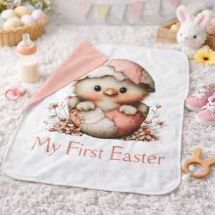 My First Easter Baby Chick Vertical Blanket