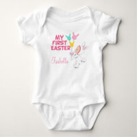 My First Easter Baby Girl Pink Custom