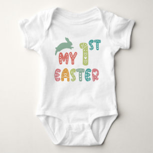 My First Easter Baby's 1st Easter Cute Bunny Baby Bodysuit