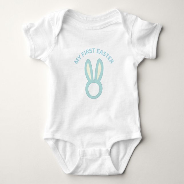  My First Easter Bunny Paws Baby Bodysuit (Front)