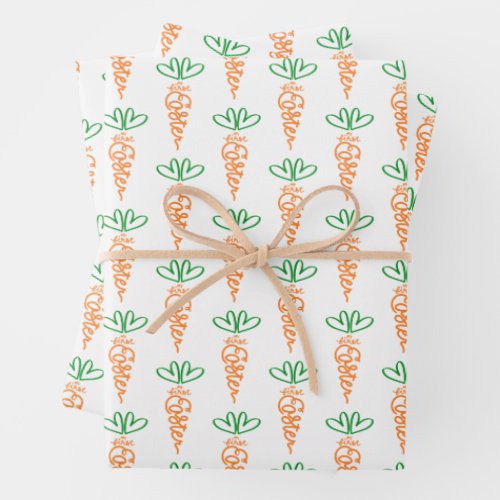 My First Easter Carrot Gift Wrap