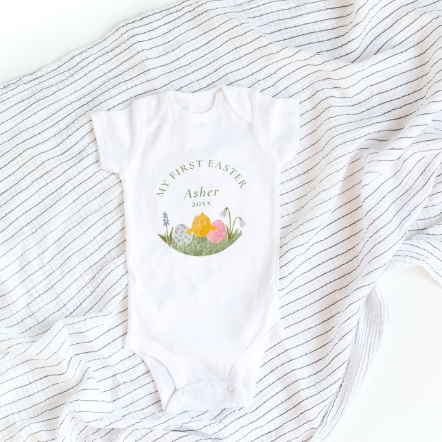 My first Easter cute watercolor baby bodysuit (Creator Uploaded)