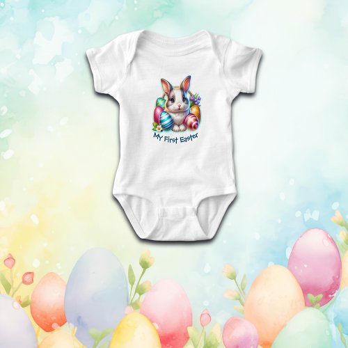 My First Easter for Boys  Baby Bodysuit