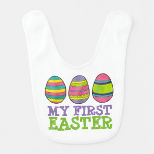 My First Easter Happy Easter Baked Egg Hunt Eggs Bib