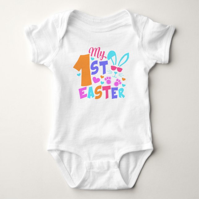 My First Easter New Baby T-Shirt Bodysuit (Front)