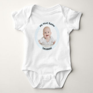 My First Easter Photo Cute Baby Bodysuit