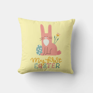 My First Easter Throw Pillow