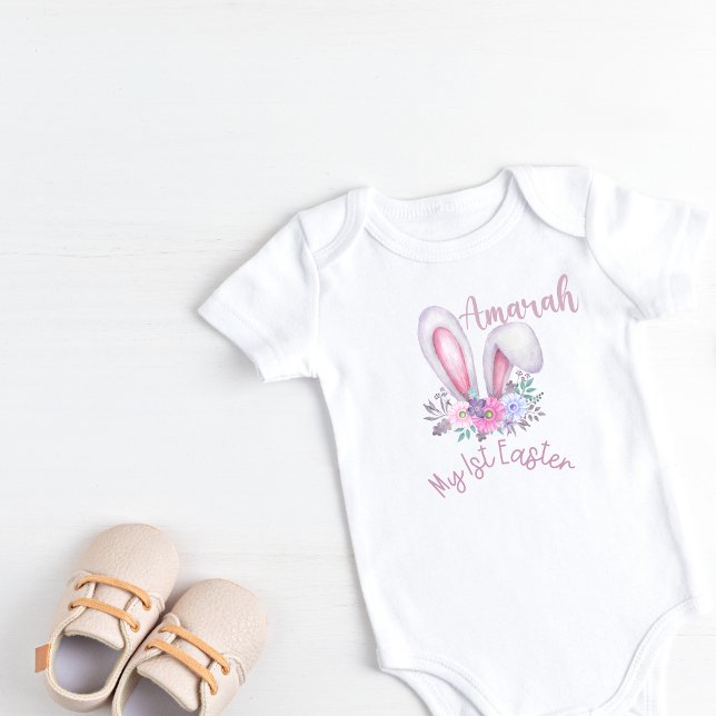 My First Easter Watercolor Bunny Ears Bodysuit (Creator Uploaded)