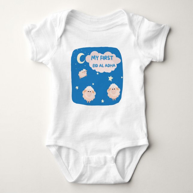 My First Eid Adha counting sheep Baby Bodysuit (Front)