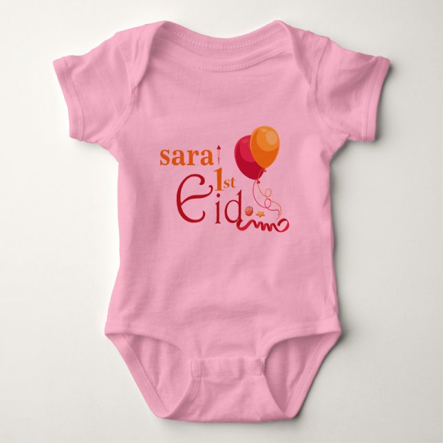 My first Eid Baby Bodysuit (Front)