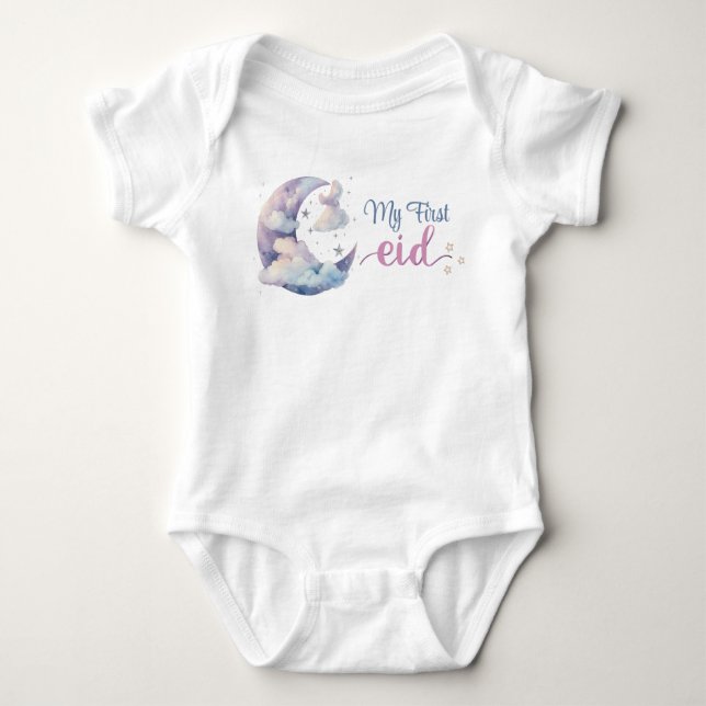⭐ My First Eid Baby Romper – Cute & Comfortable Is (Front)