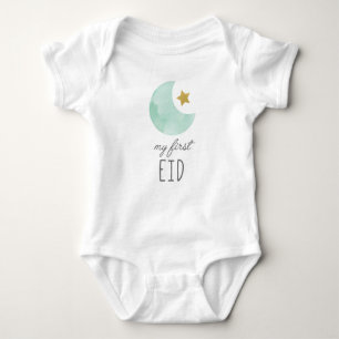 My First Eid baby wear, clothes Baby Bodysuit