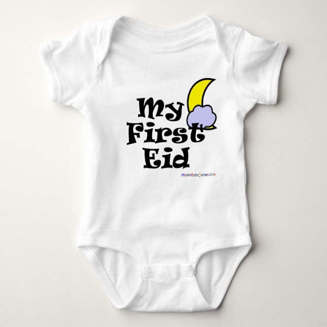My First Eid - Eid Al Fitr Baby Bodysuit (Front)