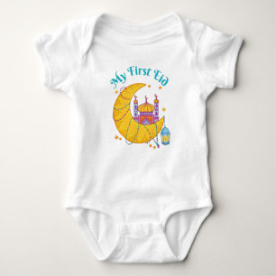 My First Eid Muslim Baby Eid El Fitr Baby Bodysuit