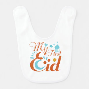 My First Eid Muslims holiday Baby Bib