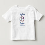 My First Family Reunion Letter B Tie-Dye Monogram Toddler T-shirt