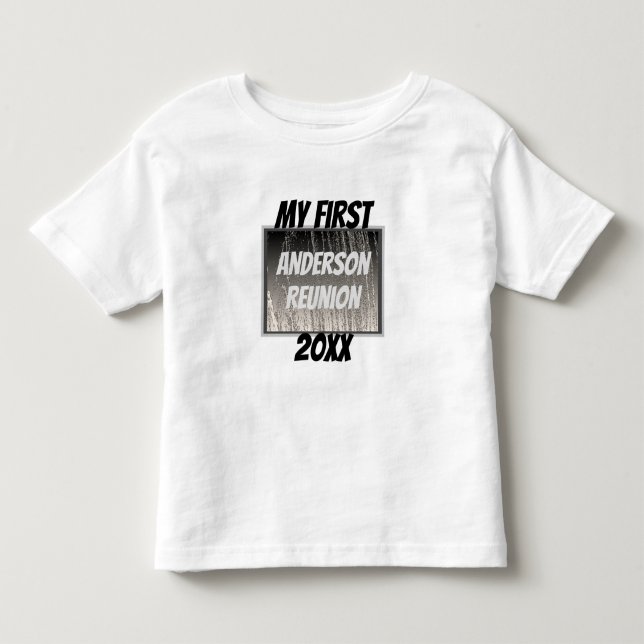 My First Family Reunion Silver Stripes Event Toddler T-shirt (Front)