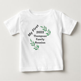 My First Family Reunion Tree Branches Keepsake Baby T-Shirt