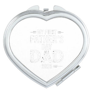 My First Father's Day As A Dad 2025 Compact Mirror