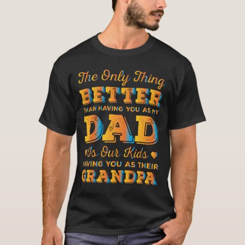 My First Fathers Day From Wife Husband Anniversar T_Shirt