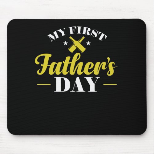 My First Fathers Day Papa Vatertag Mann Mouse Pad
