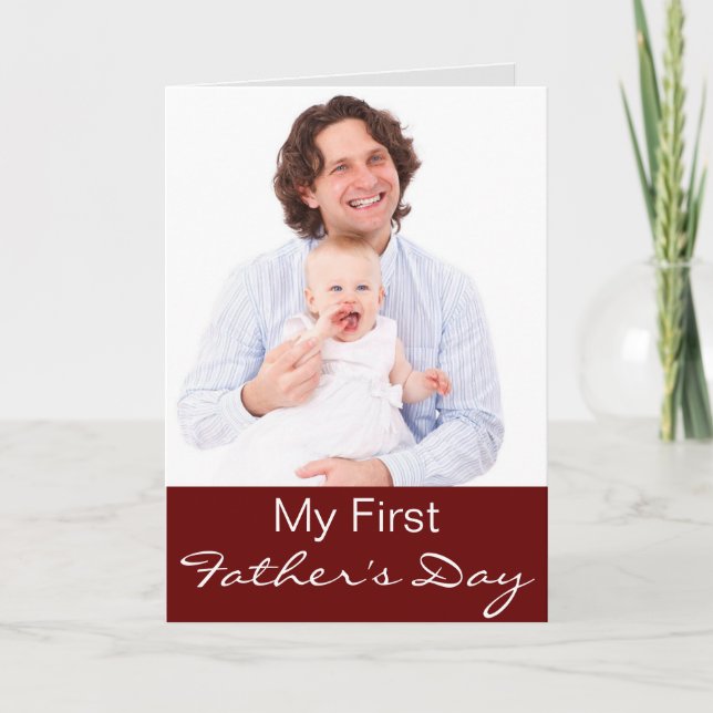 My First Father's Day Tie..Ed Up Photo Card (Front)