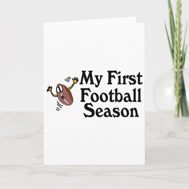 My First Football Season Card (Front)