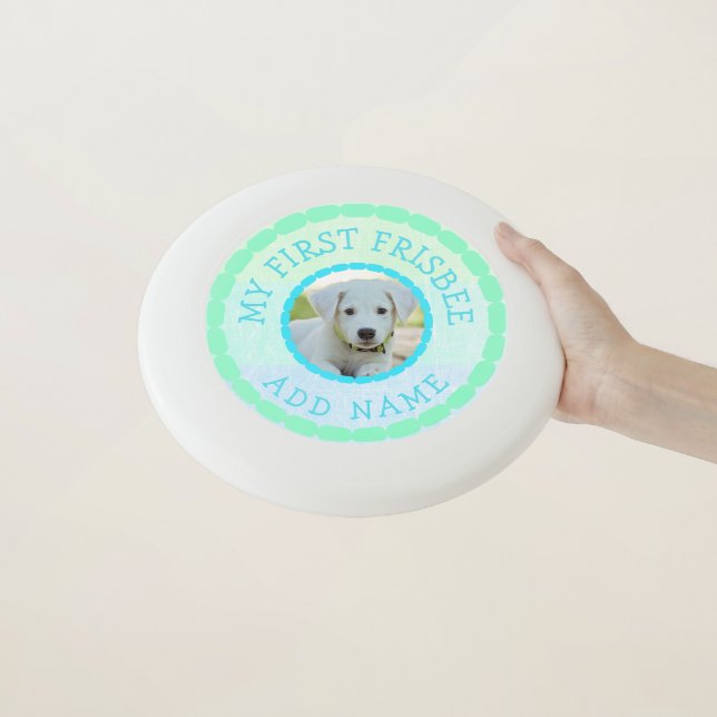 My First Frisbee Personalized Green and blue (In Hand)