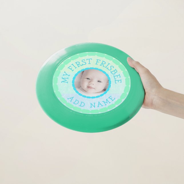 My First Frisbee Personalized Green and blue (In Hand)