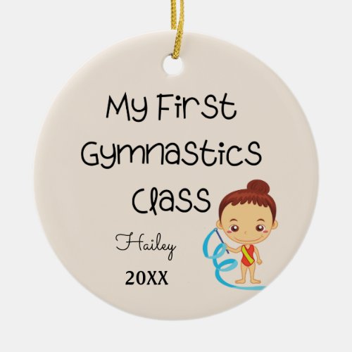 My First Gymnastics Class Ornament