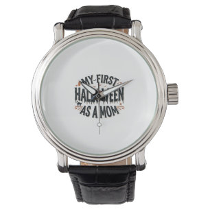 My First Halloween as a Mom Vintage Halloween Desi Watch