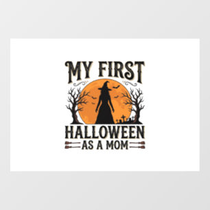 My First Halloween as a Mom Vintage Halloween Desi Window Cling
