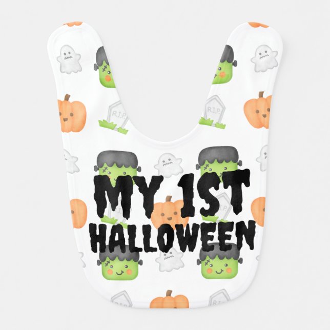 My First Halloween Baby Bib (Front)