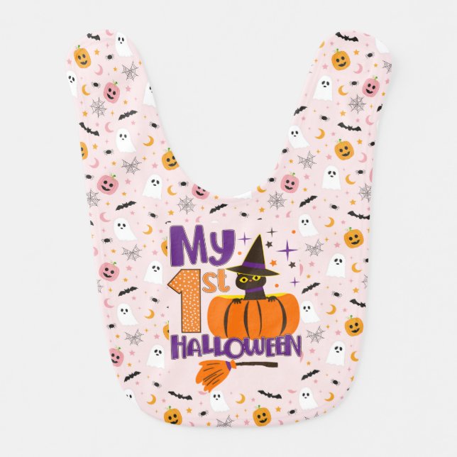 My First Halloween Baby Bib (Front)
