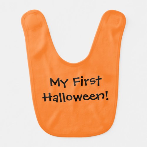 My First Halloween Baby Bib