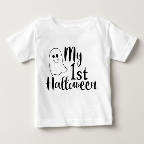 My First Halloween Baby Cute Spooky Ghost Baby T_Shirt