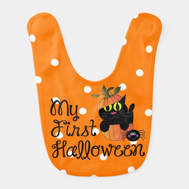 My First Halloween Bib (Front)