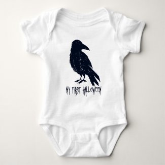 My First Halloween Black Crow Silhouette