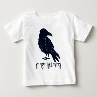 My First Halloween Black Crow Silhouette