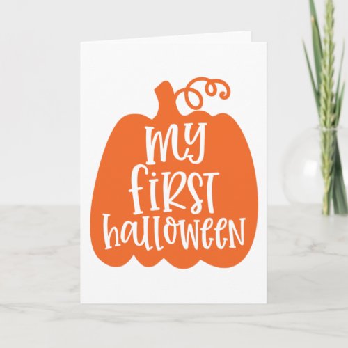 My First Halloween Card